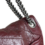 YSL Maroon Leather M Niki Shoulder Bag