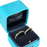 Tiffany & Co His & Hers Rings 18k Gold w/ Diamonds