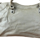 Balenciaga Ivory Leather Classic City Bag