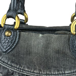 Louis Vuitton Black Denim Neo Cabby Bag