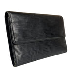 Louis Vuitton Black Epi Leather Long Wallet
