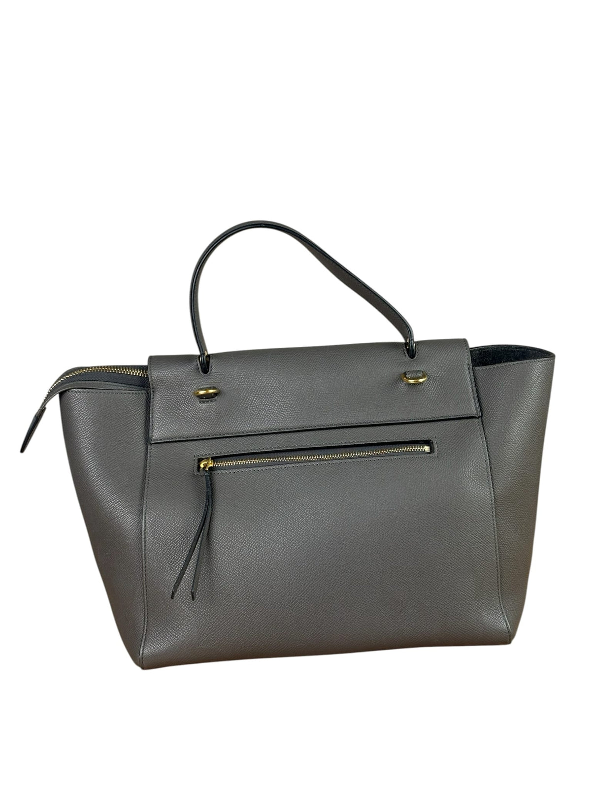 Celine Grey Leather Two-Way Belt Bag