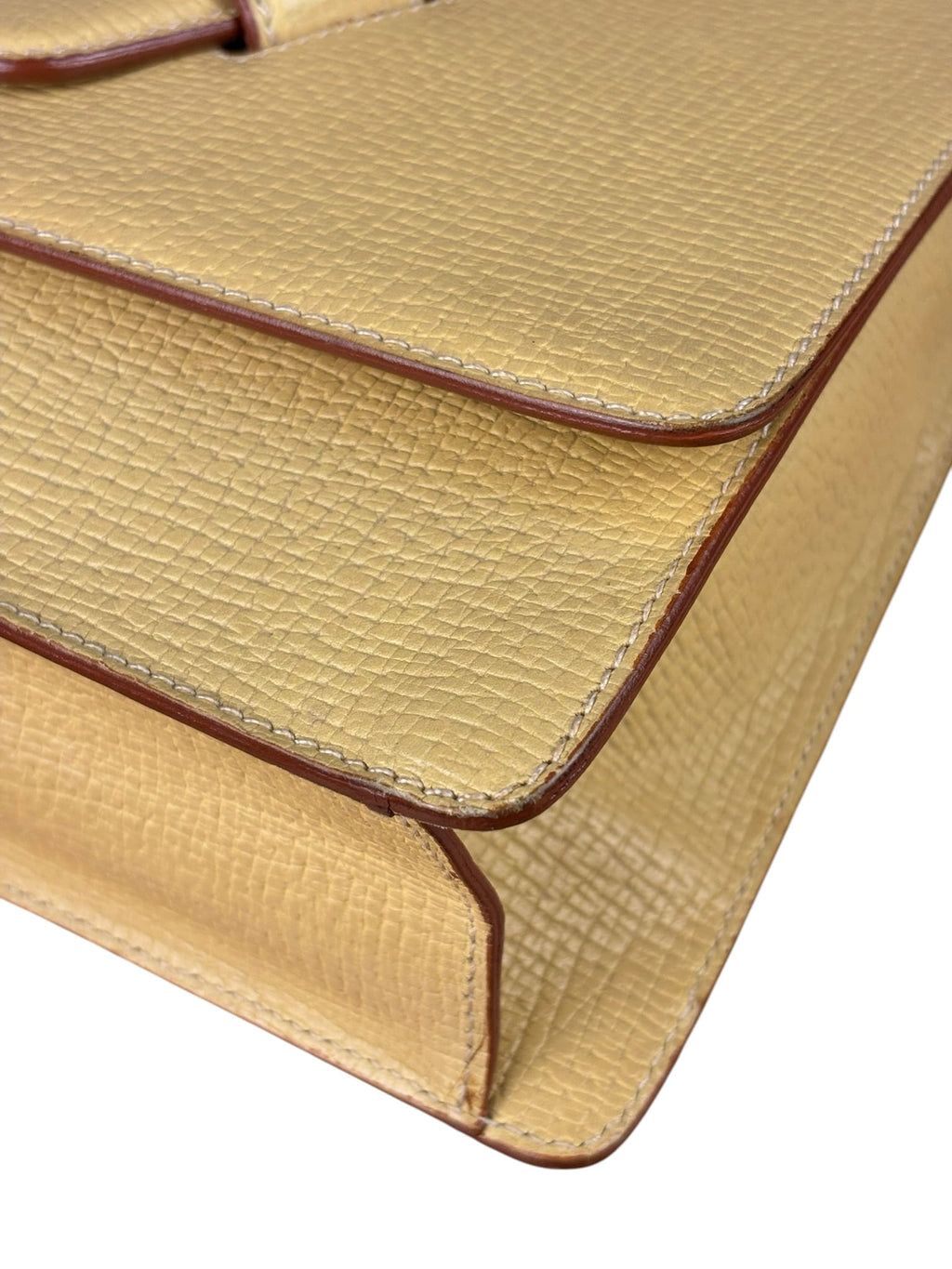 Loewe Muted Yellow Barcelona Two-Way Bag