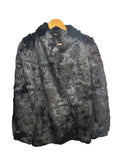Vintage Black Rabbit Fur Coat
