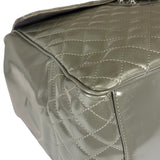 Chanel Grey Patent Leather Mademoiselle Kelly Flap Bag 2008