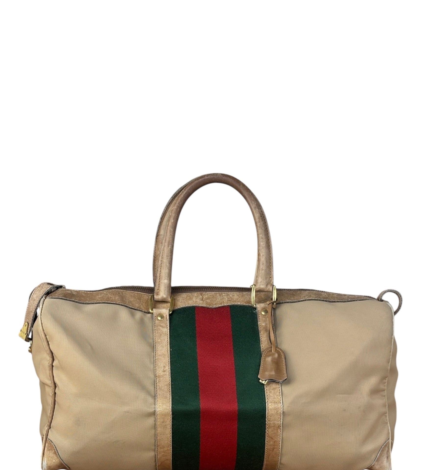 Gucci Vintage Canvas Duffle Bag