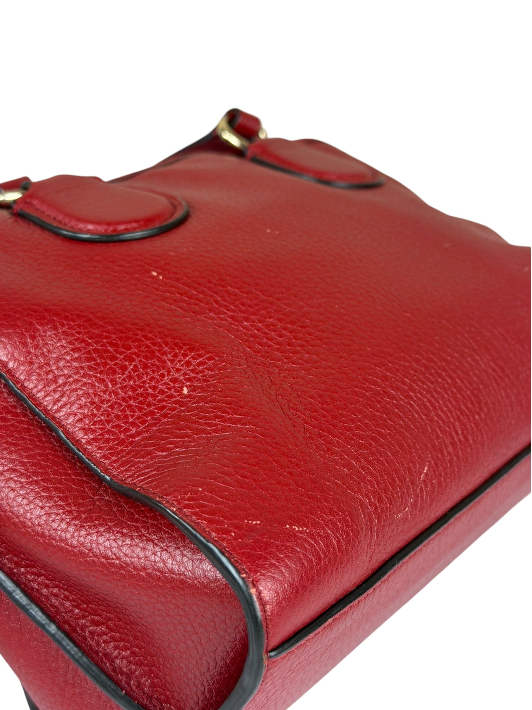 Coach Red Leather Mini Rowan Two-Way Bag