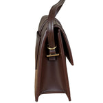Jacquemus Dark Brown Leather Le Bambino Shoulder Bag