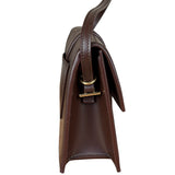 Jacquemus Dark Brown Leather Le Bambino Shoulder Bag