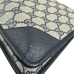 Gucci Vintage GG Coated Canvas Zip Travel Pouch Navy
