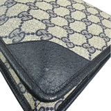 Gucci Vintage GG Coated Canvas Zip Travel Pouch Navy