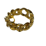 Christian Dior Gold Tone Star Charm & Ring
