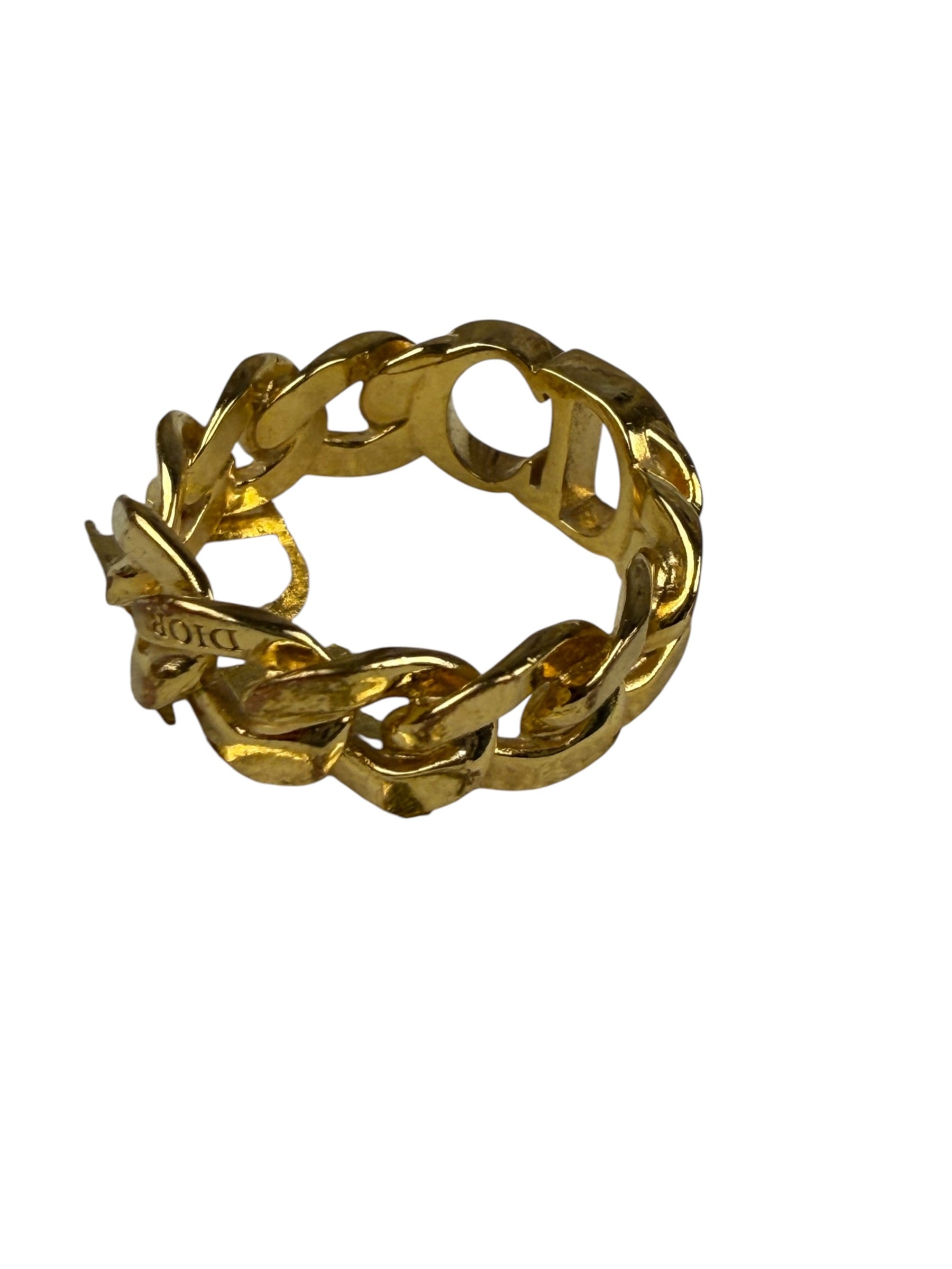 Christian Dior Gold Tone Star Charm & Ring