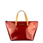 Louis Vuitton Red Monogram Vernis Bellevue Handbag PM