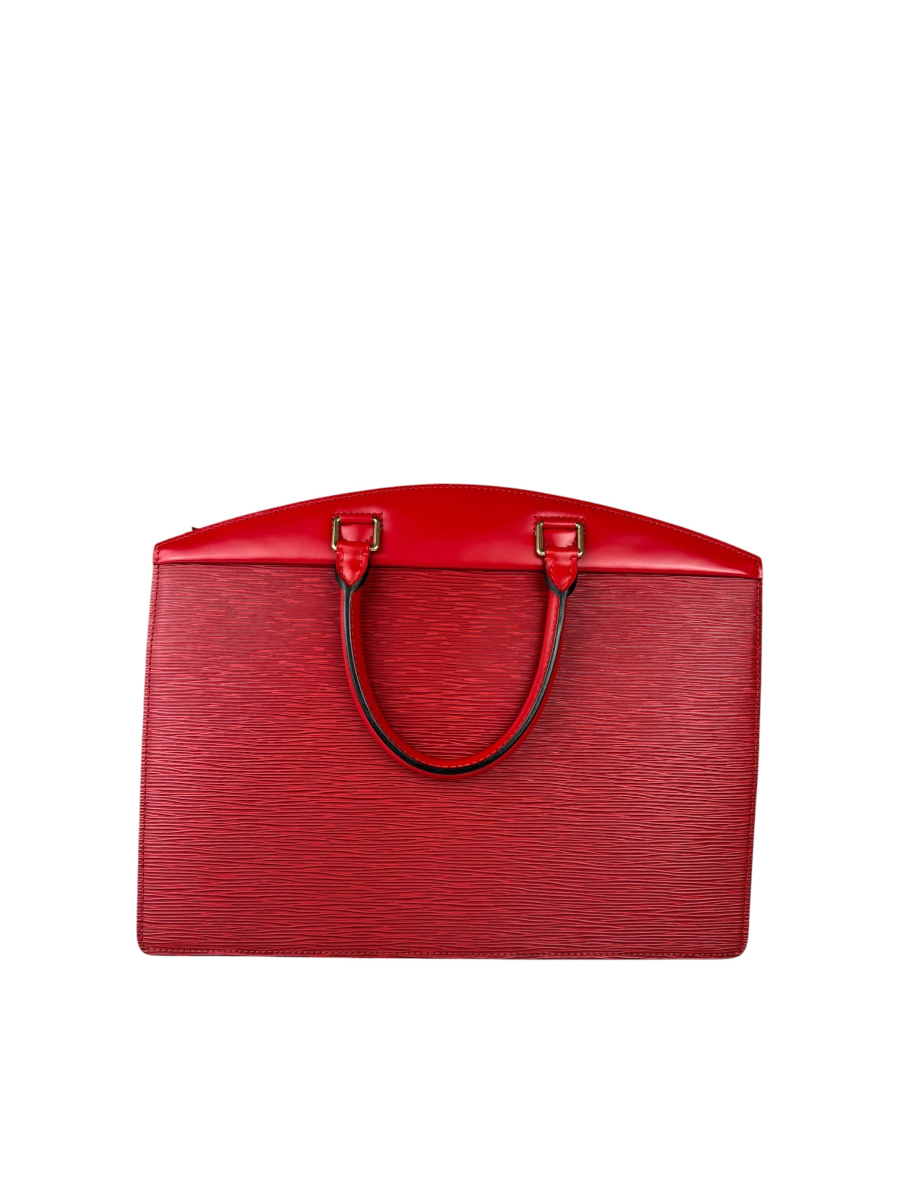 Louis Vuitton Vintage Castillian Red Epi Leather Riviera Handbag