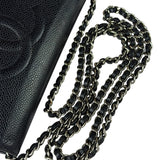 Chanel Black Caviar Flap Wallet On Chain 2013