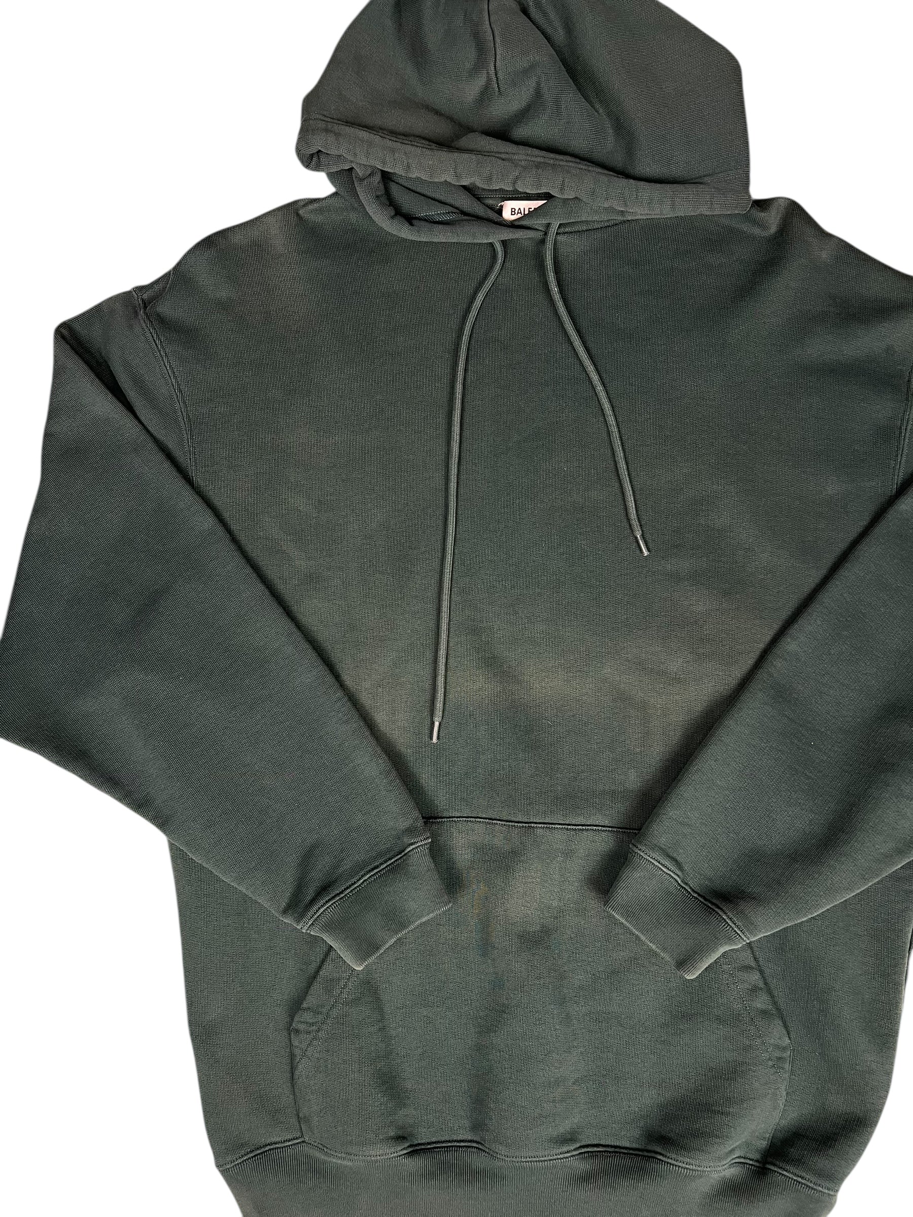 Balenciaga Back Logo Hoodie Green