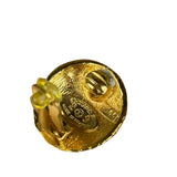 Chanel Vintage CC Logo Gold Woven Clip-On Earrings