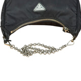 Prada Black Nylon Leather Trim Re-Edition 2005 Two-Way Bag
