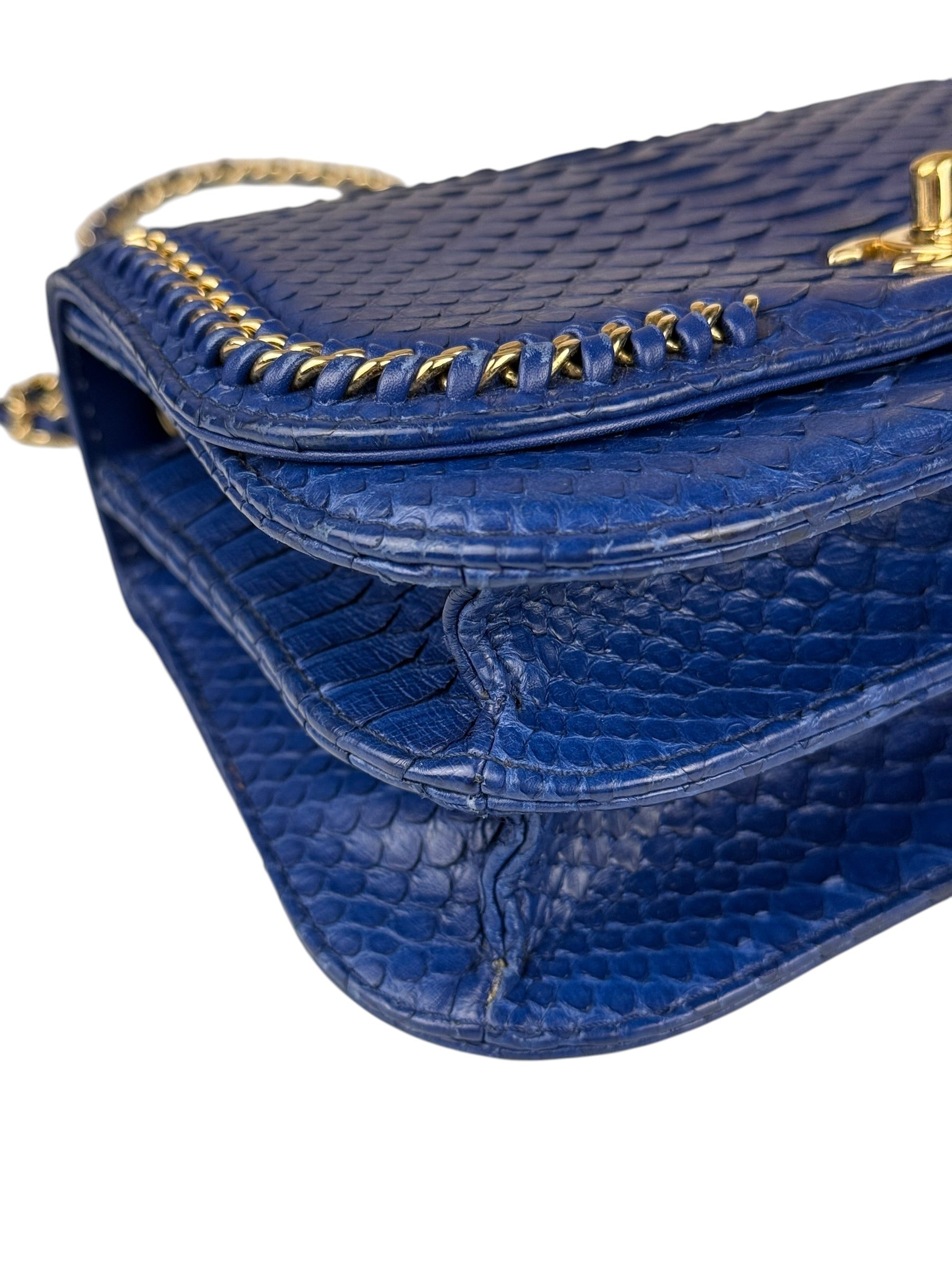 Chanel Braided Chic Python Flap Bag 2017