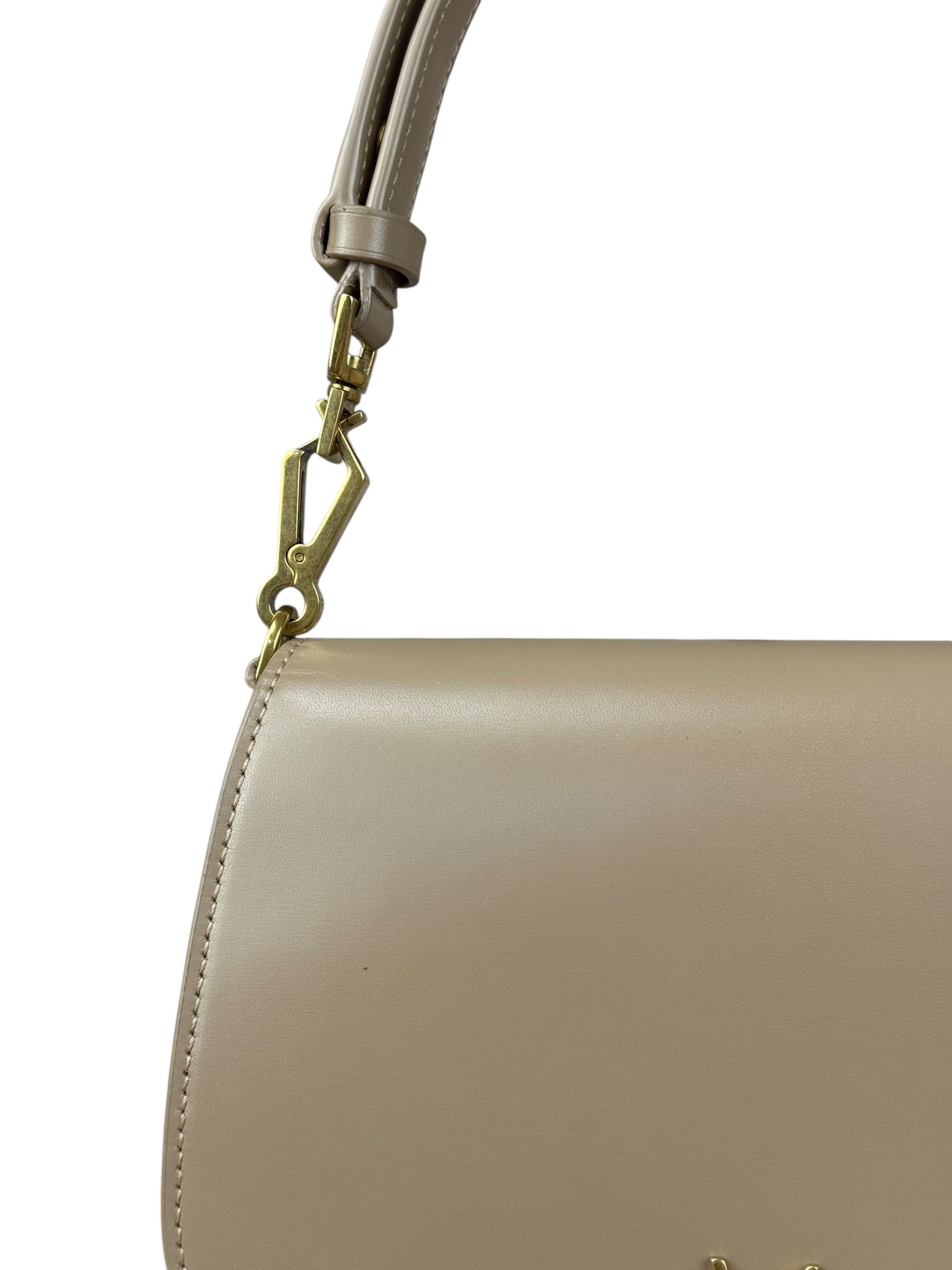 Saint Laurent Beige Leather Voltaire Handbag