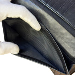 Bottega Veneta Black Intercciato Long Wallet