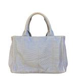 Prada Light Blue Canapa Canvas Two-Way Tote