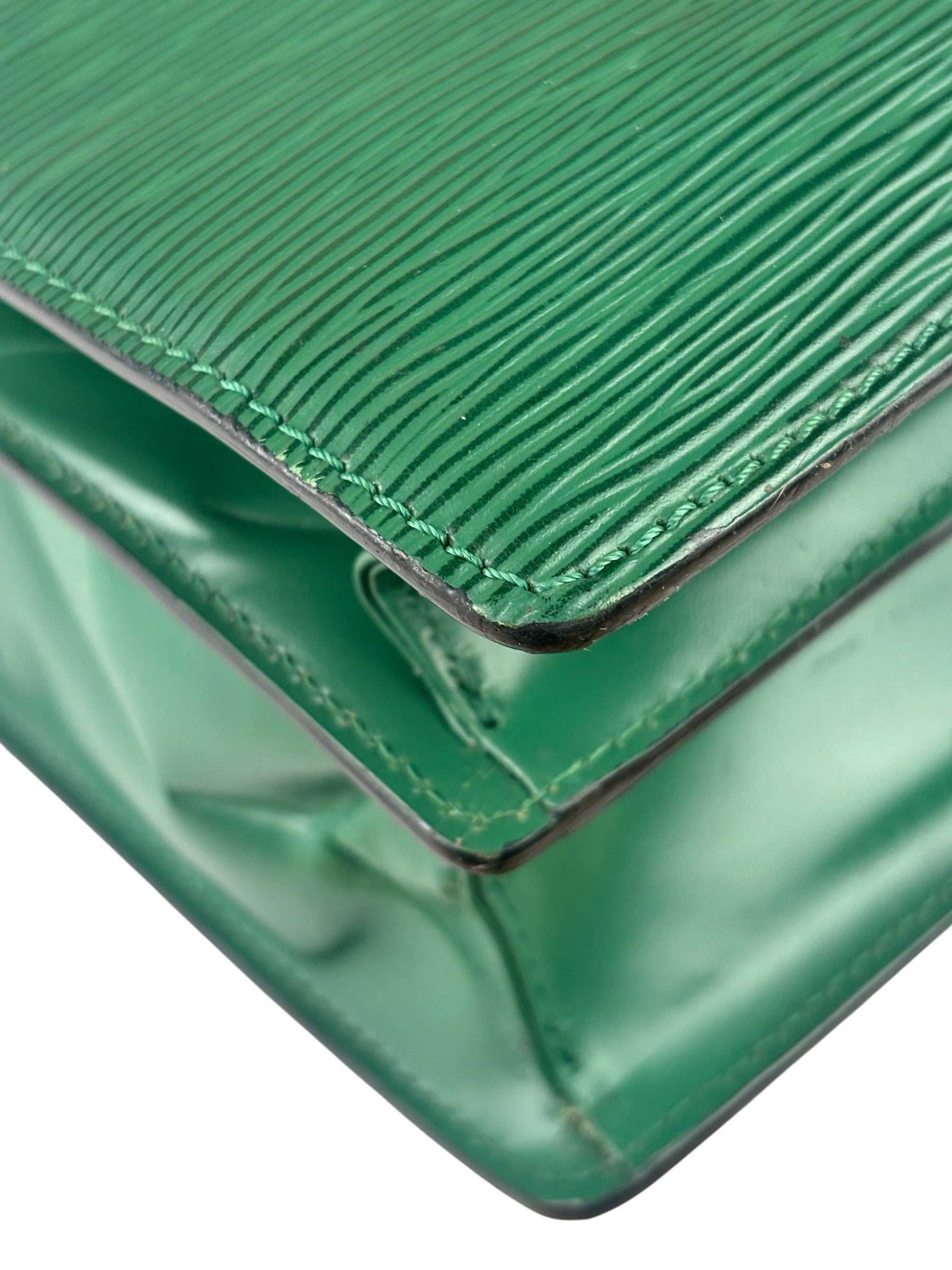 Louis Vuitton Borneo Green Epi Leather Capucines Crossbody Bag