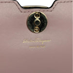Salvatore Ferragamo Pink/Black Striped Crossbody Bag