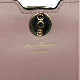 Salvatore Ferragamo Pink/Black Striped Crossbody Bag