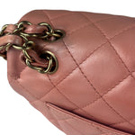 Chanel Pink Quilted Lambskin Timeless Chain Shoulder Bag 2010