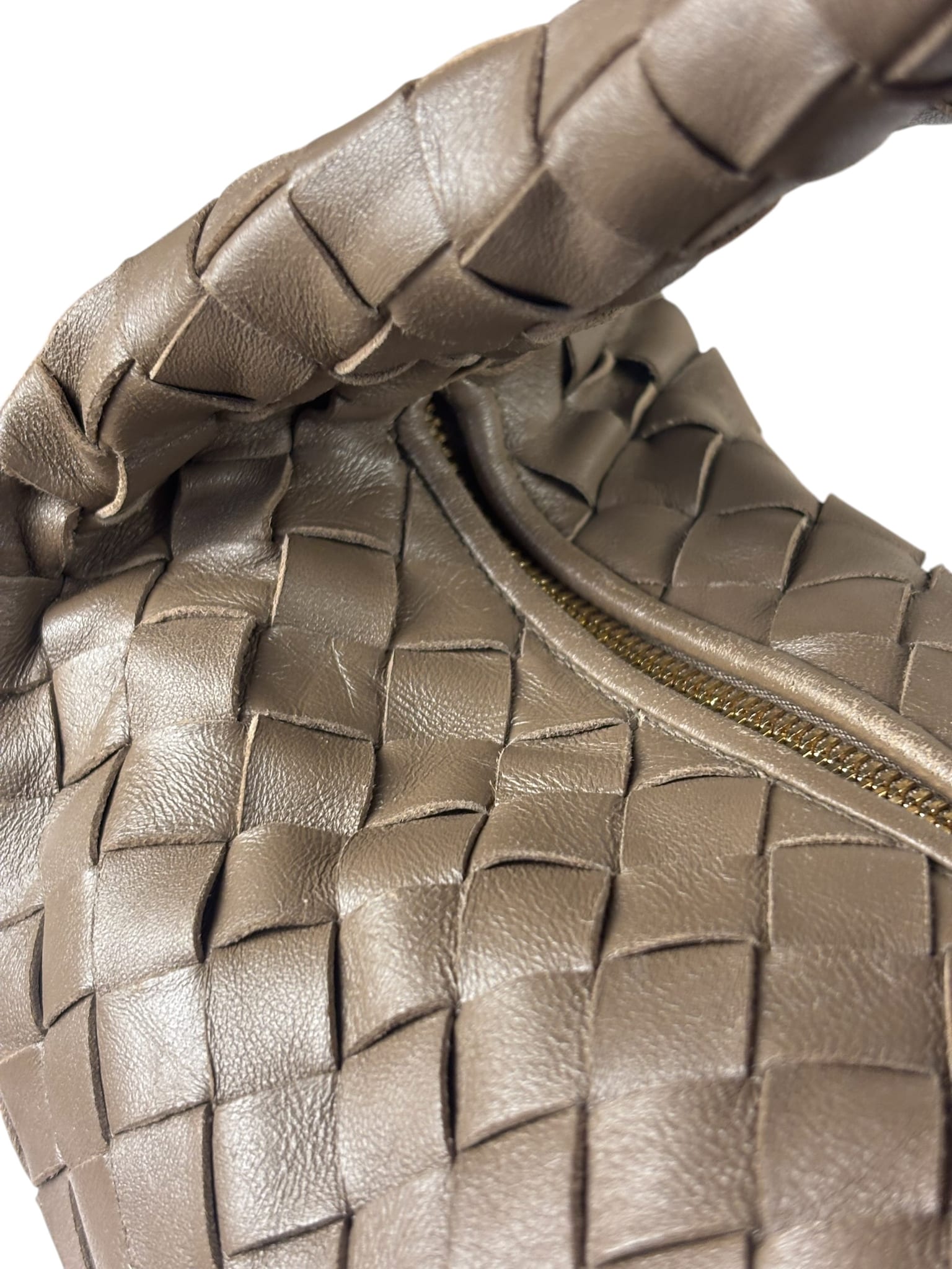 Bottega Veneta Brown Intrecciato Teen Jodie Hobo Bag