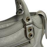 Balenciaga Grey Leather Nano City Two-Way Bag
