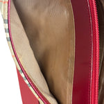 Burberry Brown/Beige House Haymarked Shoulder Bag