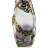 Gucci Vintage Printed Satin Silk Charmy Hobo Bag