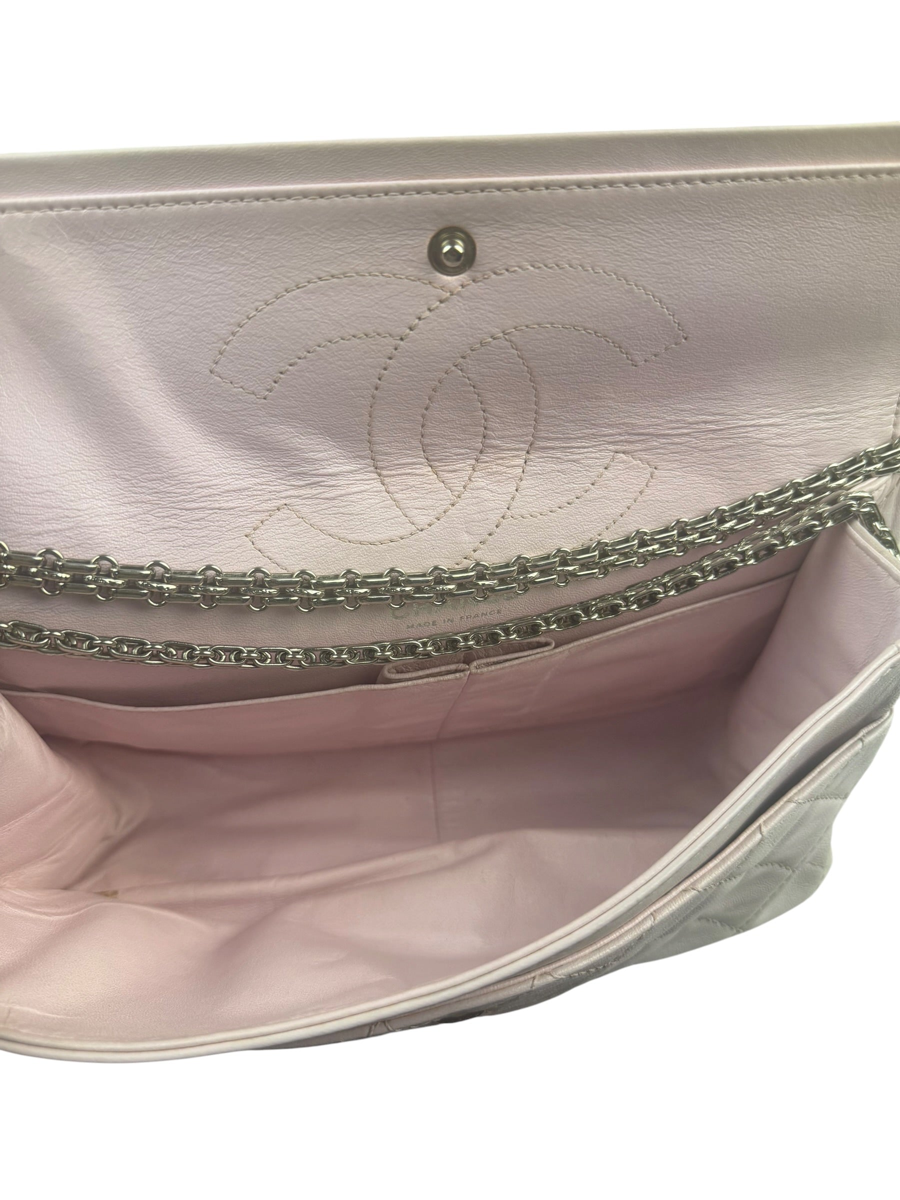 Chanel Light Pink Quilted Leather Reissue 2.55 Double Flap Bag  90's