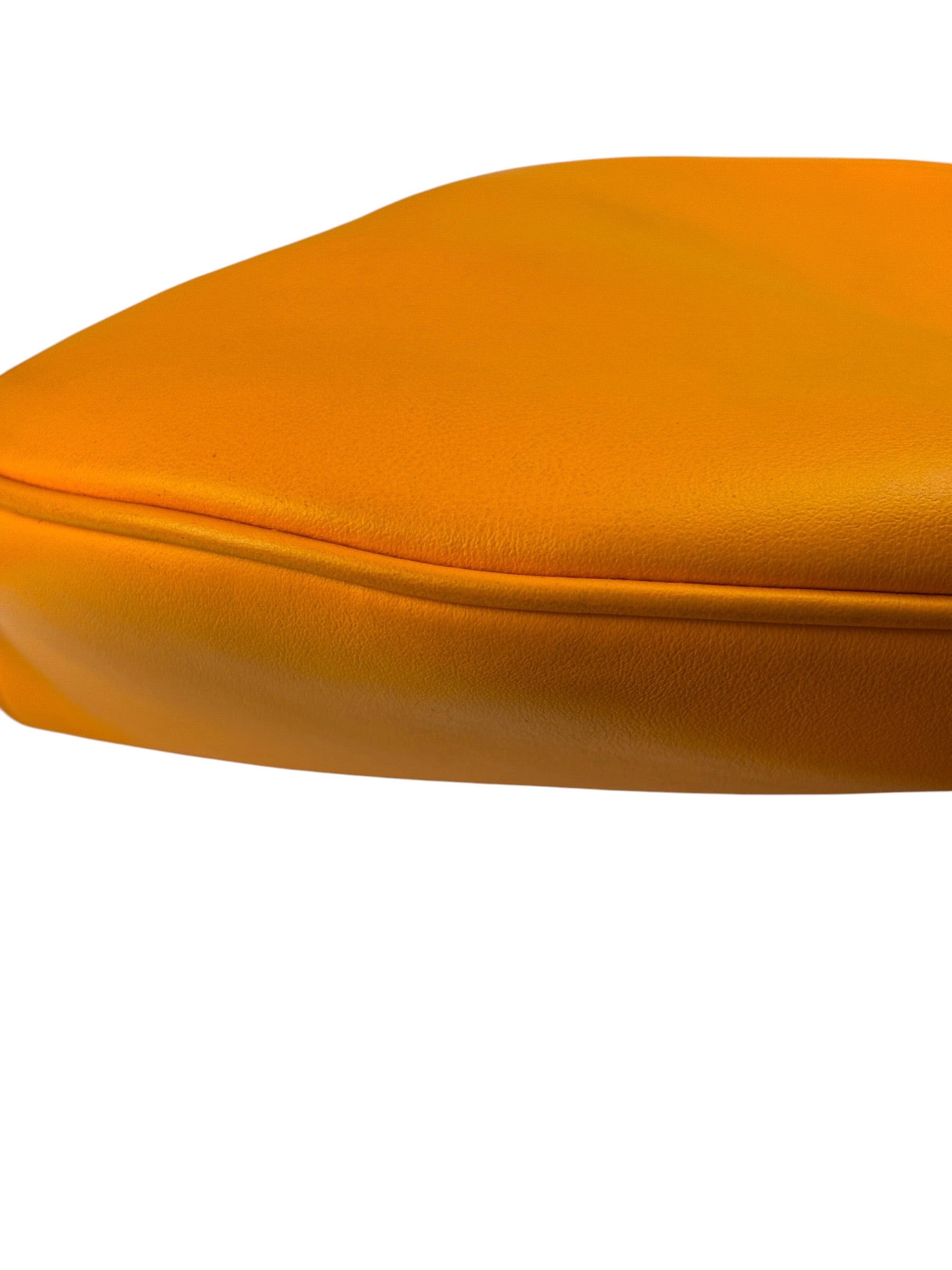 Fendi Orange Leather Small Croissant Hobo Bag
