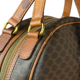 Celine Vintage Leather Macadam Dome Hand Bag