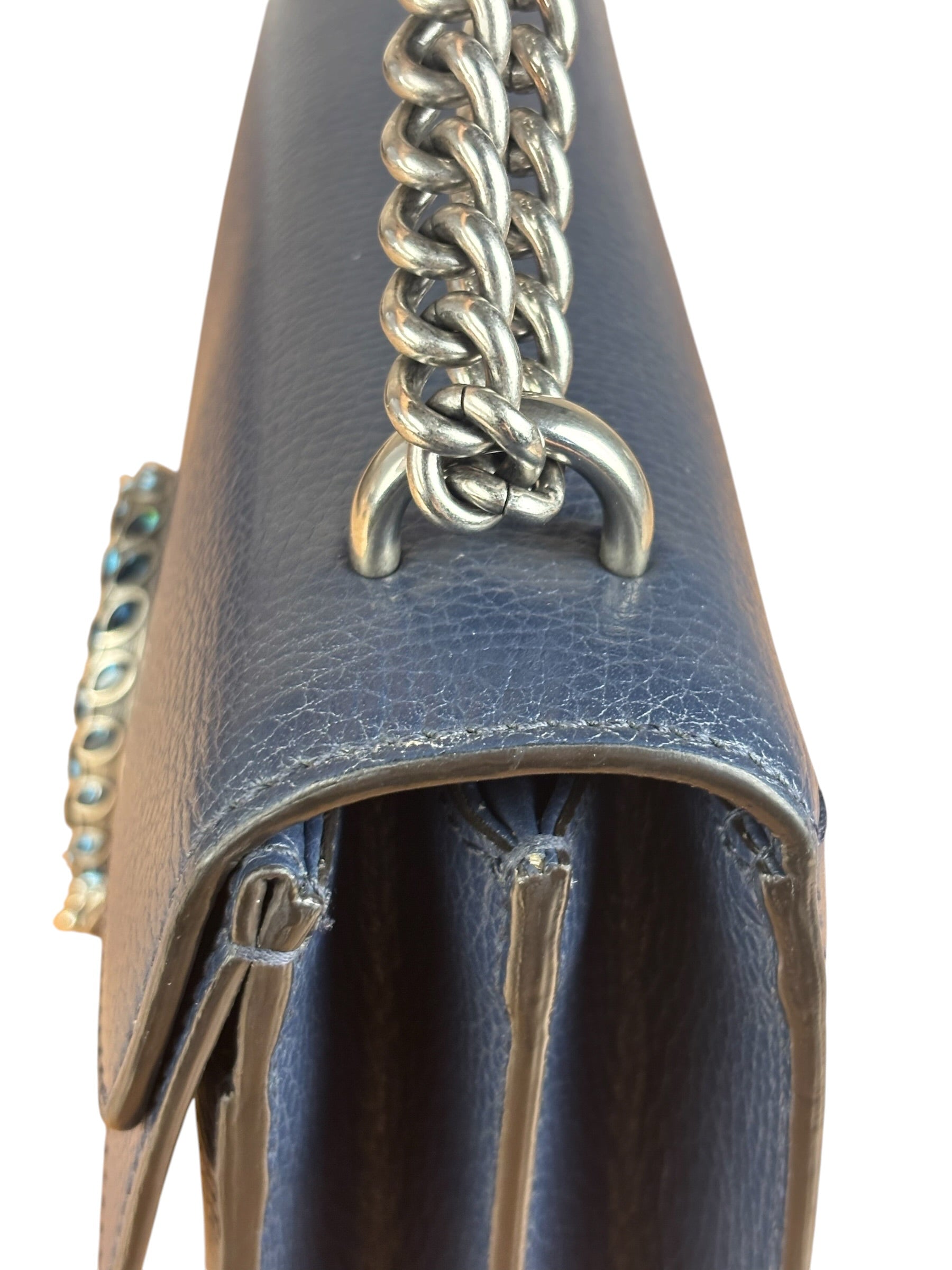 Gucci Navy Blue Dionysus Shoulder Bag