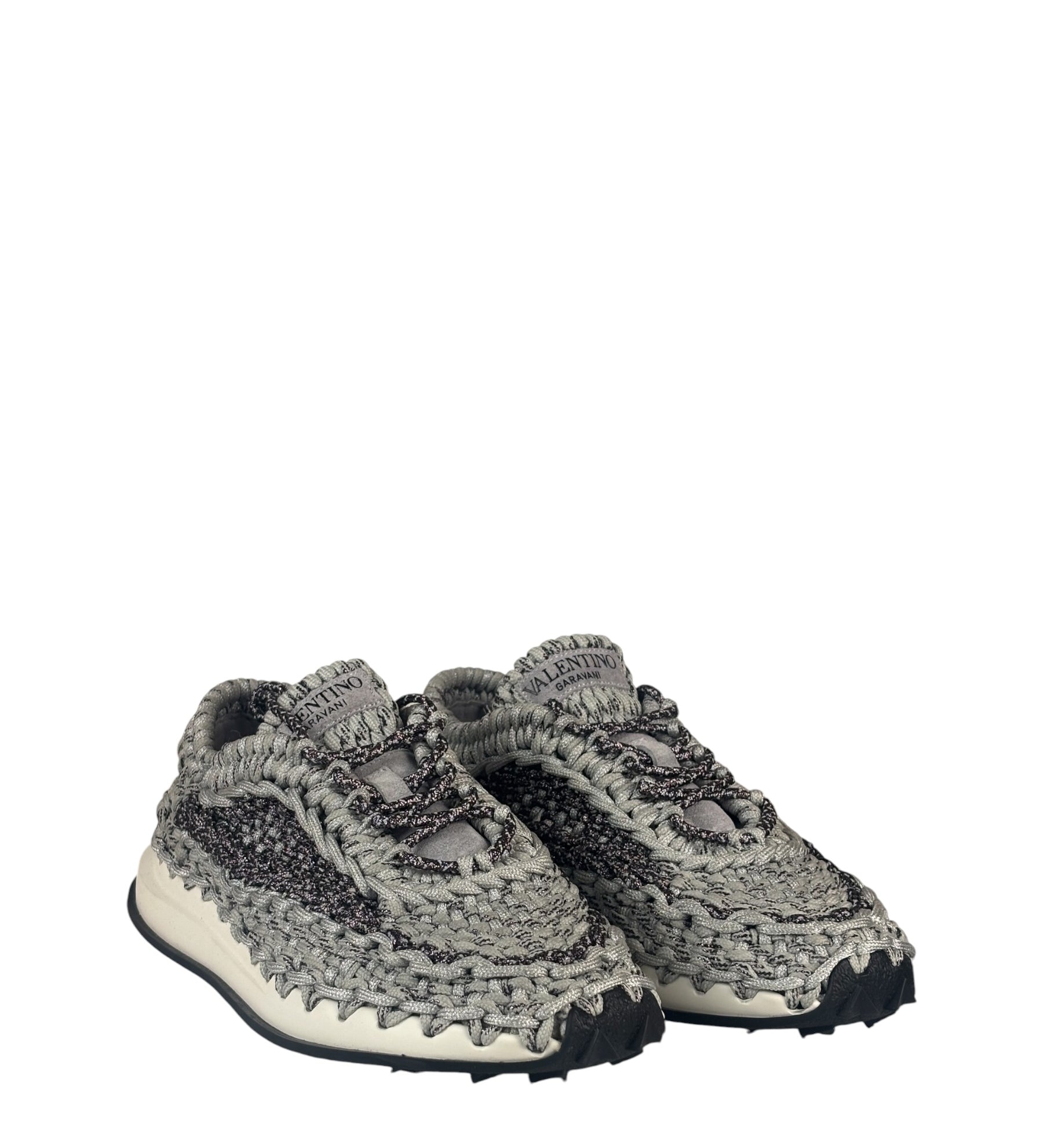 Valentino Crochet Sneaker F&F Grey