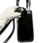 Off-White Black Patent Leather Kids Butterfly Bookish Two-Way Bag