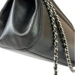 Chanel Black Leather Mademoiselle Accordion Flap Bag 2000
