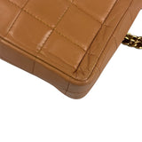 Chanel Vintage Beige Leather  Chocolate Bar East- 1987