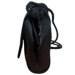 Prada Vintage Black Satin Mini Shoulder Bag