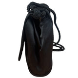 Prada Vintage Black Satin Mini Shoulder Bag
