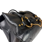 Gucci Vintage Black Horsebit Flap Bag