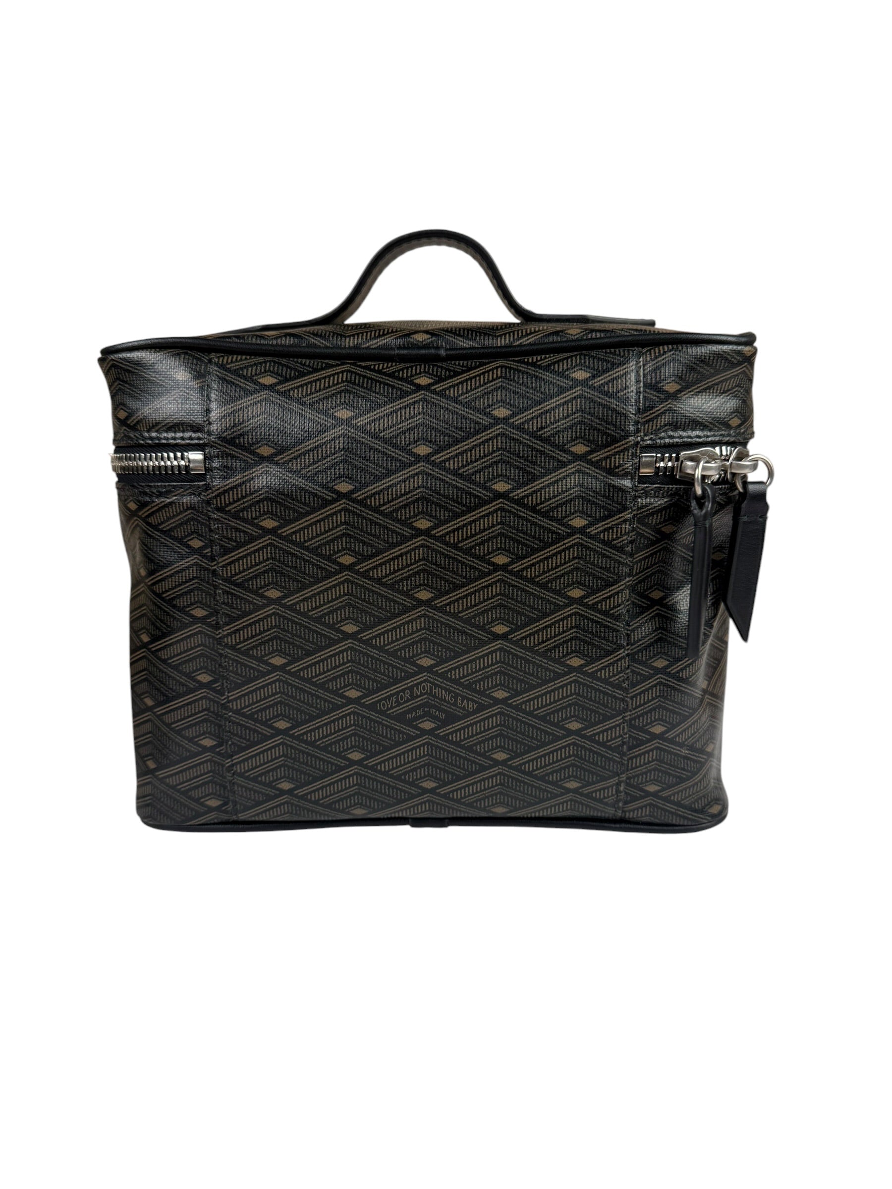 Metier Brown Leather Long Haul Toiletry Bag