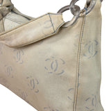 Chanel Light Washed Denim CC Canvas Logo Shoulder Bag 2002