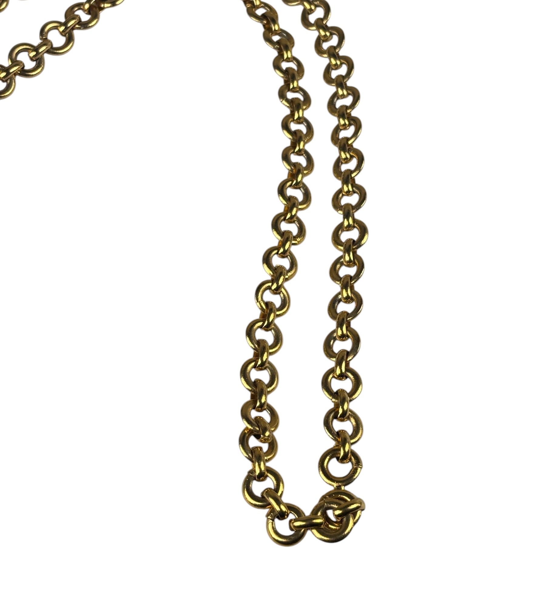 Chanel Gold-Plated Chain Link Belt/Long Necklace
