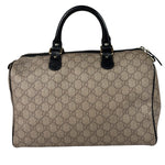 Gucci Beige Leather Gg Supreme Italian Flag Joy Boston Bag